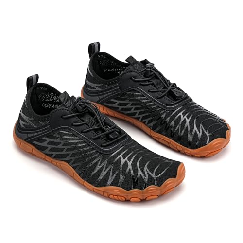 Image of Hike Barefoot Shoes for Women Men Breathable & Non-Slip Athletic Footwear Wide Toe Water Shoes,Designed for Walking,Running&Swimming