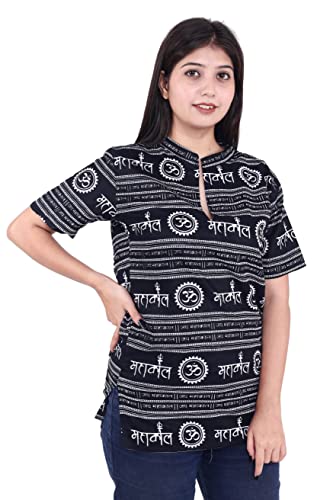 Image of Mahadev Printed Shirt for Men & Women || Shirt for Men & Women || Printed Shirt for Men || Pure Cotton Devotional Tshirts for Men and Women- Mahakal
