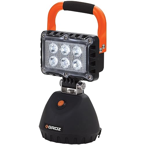 Groz Multimode 18W LED Rechargeable Worklight | CE, RoHs & CREE Certified | Adjustable Brightness Upto 1000 Lumens | IP65 Rated | Magnetic Base with 270° Rotation | LED/621 (B07N6JQGCX) Amazon Price History, Amazon Price Tracker