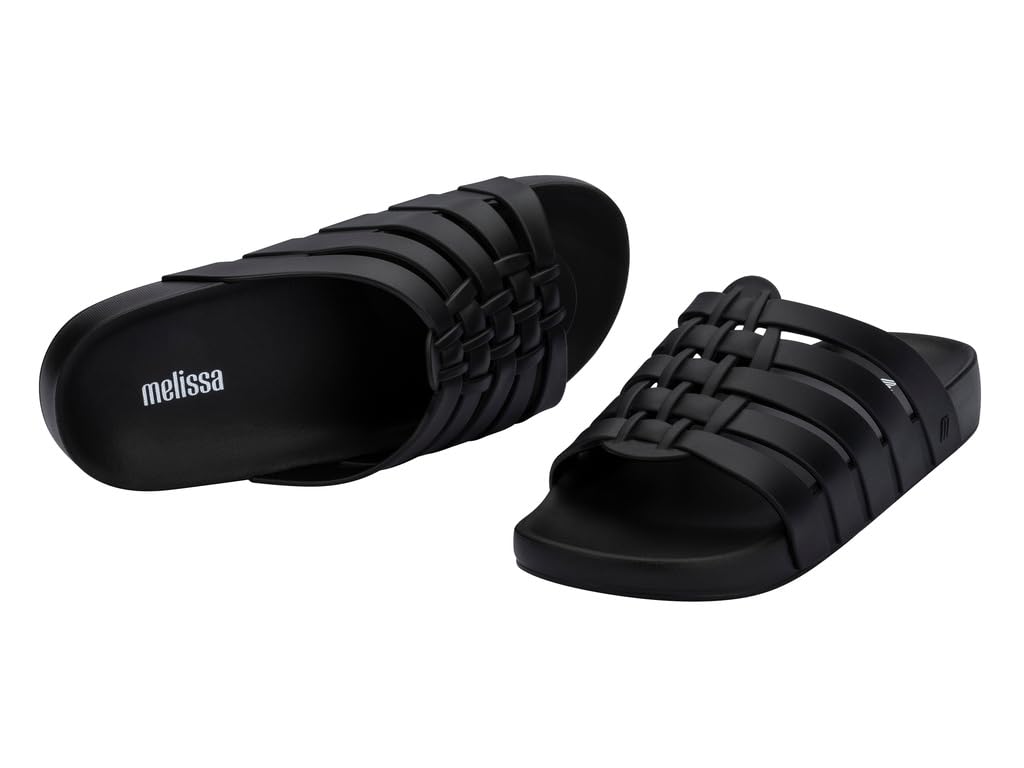 Melissa Possession Slides per le donne - Piatti, stile gelatina, comfort con design pescatore, tomaia in 100% PVC, suola in 100% EVA, profumo di gomma da masticare, sandali estivi chic da donna