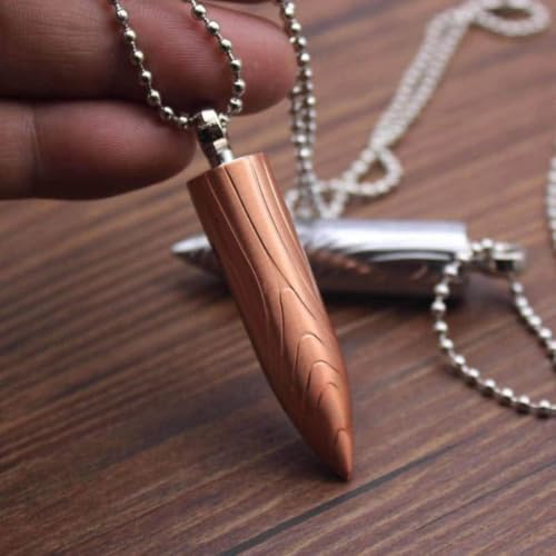 Image of Smoke King Rose Gold Waterproof Bullet Fire Starter Keychain Lighter. Survival Fire Starter (Fuel Not Included)