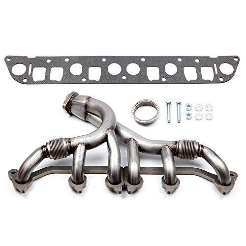 OCPTY 674-196 Exhaust Manifolds Fit for 1991-1999 For Jeep For Cherokee 1991-1992 For Jeep Comanche 1993-1998 For Jeep Grand For Cherokee 1997-1999 For Jeep TJ 1991-1995 1997-1999 For Jeep Wrangler