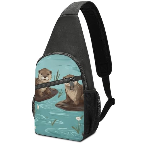 Mochila deportiva ligera para hombro y pecho miniatura 1