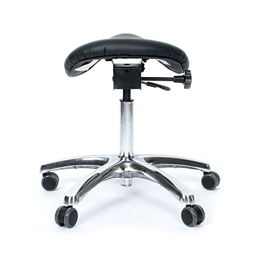 Image of BetterPosture Saddle Chair -Multifunctional Ergonomic Back Posture Stool with Tilting Seat - Reduce Pressure on Lower Back and Improve Posture While Sitting