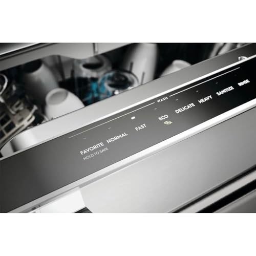 Frigidaire GDSP4715A Gallery 24 Inch Wide 14 Place Setting Built-In Top Control Dishwasher with 5 Wash Cycles and LED Floor Light - Stainless Steel