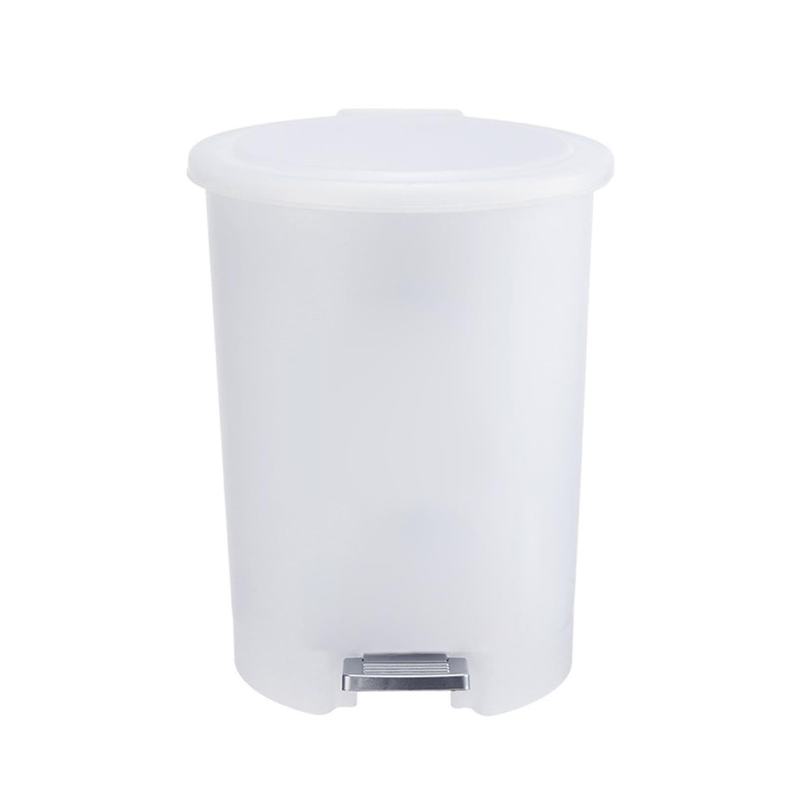 Pattumiera da bagno Pattumiera a pedale for uso domestico da 5 l con coperchio Cucina creativa Soggiorno Camera da letto Pattumiera in plastica Cestino for la carta Secchio for il bagno Cestino