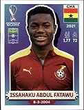 2022 Panini World Cup Qatar Sticker #GHA19 Issahaku Abdul Fatawu Group H Ghana Mini Sticker Trading Card