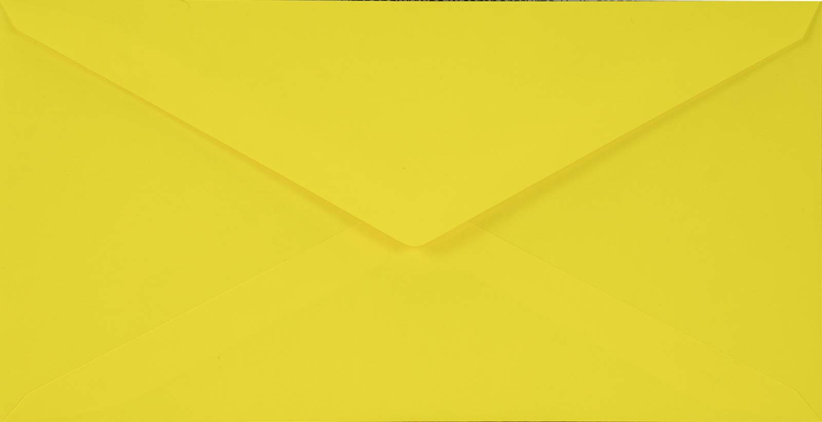 Netuno 100 Long Yellow Coloured envelopes DIN DL 110x220mm 4.33x8.66 inches 115gsm Sirio Color Limone gummed Pointed Flap no Window for Wedding Invitations Christmas Greeting Cards Letters leaflets — image 1