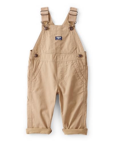 Oshkosh Boy World's Best Overalls, Brown, 24M