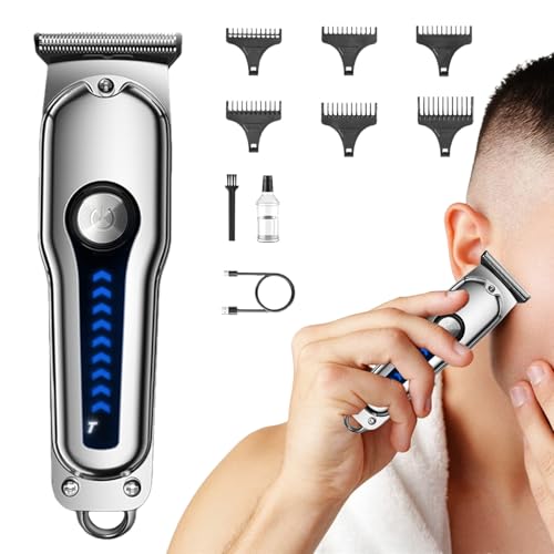 Cortador de pelo inalámbrico de 6.3 x 4.33 pulgadas y herramienta de aseo recargable 6