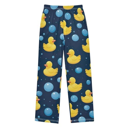 J JOYSAY Yellow Rubber Ducks Pajama Pants Long Sleep Pants Soft Elastic Waist Pj Pants2