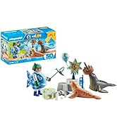 Playmobil myLife 71448 Nourriture pour animaux, fête d'anniversaire animale avec deux phoques et un phoque...