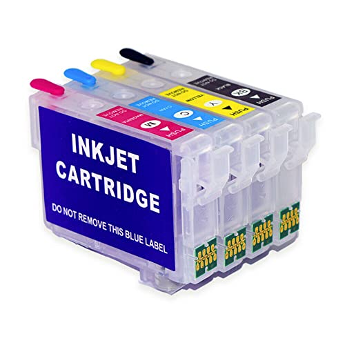 Teland Cartucho de tinta recargable para Epson 603 603XL con Workforce WF-2810 WF-2850 WF-2830 WF-2835, Expression Home...