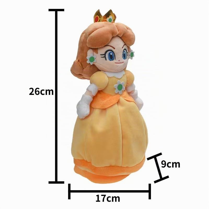 Collection Super Star Peluche Princesse Peach Princesse Roslina & Dasy, 26 cm (Bleu et Jaune)