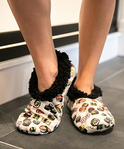 Image of Lazy One Fuzzy Feet Slippers for Women, Cute Fleece-Lined House Slippers, Cute Slipper Socks