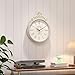 Abdurey Small French Retro Decorative Wall Clock,Ivory White Round Vintage Style,Battery Operated Silent Boho Decor Wall Clocks for Farmhouse,Kitchen,Bathroom,Bedroom(10.3