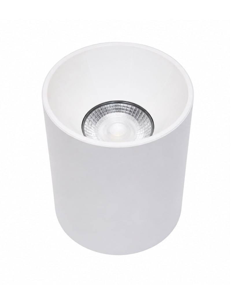 Sigma Cylinder Surface Mount LED Spotlight/Downlight | 4K. 5K. 6K. CRI 90+, Flicker-Free, Eco-Friendly Ceiling Light for Living Room, Bedroom & Office (18 Watts, White, Pack Of 1)-image-22