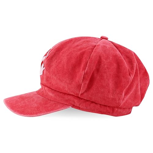 Image of Armycrew Mario Luigi Pigment Dyed Newsboy Style Cosplay Costume Hat
