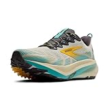 Brooks Ghost Trail - Tenis versátiles para correr todoterreno para hombre para terrenos difíciles, arena blanqueada, conejo, pez azul, talla 8 M