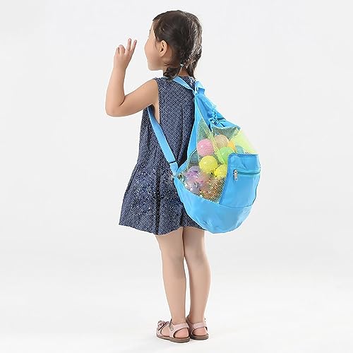 Sac de piscine pour enfants avec cordon de serrage en maille