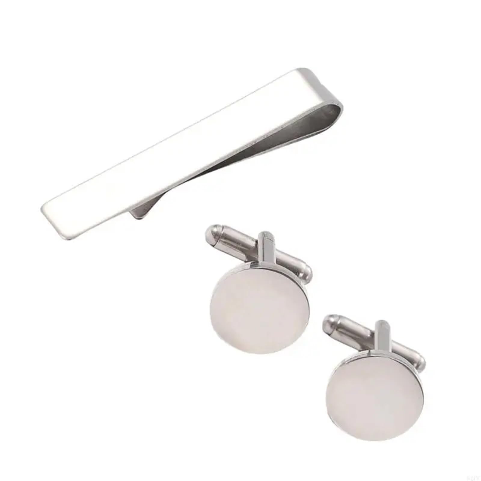 Manschettenknopf- Und Krawattenklammer-Set Herren-Krawattenklammer und Manschettenknöpfe-Set for Business, professionelle Verarbeitung aus Edelstahl mit eleganten Designs FüR Hochzeiten