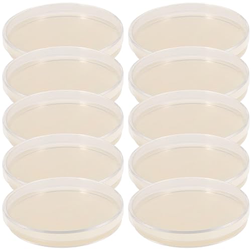 ARTSEWPLY 10 piezas Unidades Placas de Agar de Precargadas para Cultivo Microbiológico con Gruesa para Crecimiento Óptimo Portátiles y Fáciles de Usar Laboratorios y Proyectos Escolares