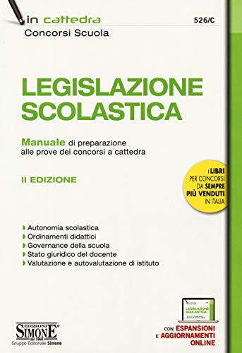 9788891420923 LEGISLAZIONE SCOLASTICA - CON ESPANSIONI ONLINE