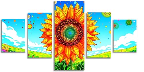 Kit complet diamond painting Mefooge : broderie diamant de grande taille 150x75cm motif fleur