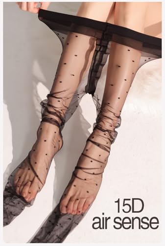 Polka Dot Tights For Women - Sheer Polka Dot Tights, Cute & Sexy Stockings for Everyday Wear, Parties & Special Occasions.4