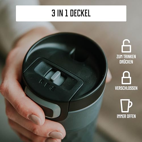 Kambukka Thermobecher 500ml - Kaffeebecher to go aus Edelstahl - Auslaufsicher & dicht - Isolierbecher… – Ansicht 5
