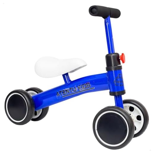Bicicleta‎‎ Andador‎‎ Tico-Tico‎‎ De‎‎ Equilíbrio‎‎ Sem‎‎ Pedal‎‎ Infantil‎‎ 4‎‎‎ Rodas‎ (Azul)