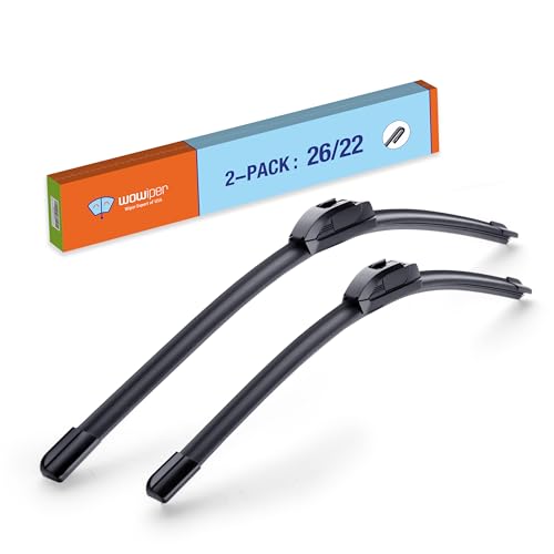 Image of OE Quality Windshield Wiper Blades - 26 and 22 inch (Set of 2), Metal Base for 300% Replacement for Honda Odyssey 22-05 /Honda Civic Sedan 14-06 /Lexus RX330 RX350 RX400H RX450H 15-04