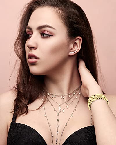 Nosiny 20 Pieces Bead Bracelet For Women Plated Beaded Ball Bracelets Stretchable Elastic Ball Bracelet Adjustable Charm Jewelry For Women And Girls (Gold, 6 Mm) #TOP4
