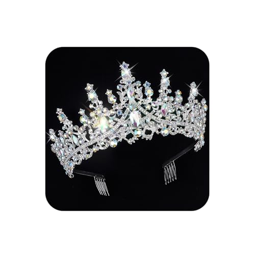 COCIDE Silver Crowns for Women Tiaras for Women Crowns for Girls Tiaras for Girls Crystal Rhinestones Queen Princess for Party Wedding Bridal Halloween Costume Cosplay Accessories