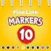 Crayola Fine Line Markers (12pk), Coloring Markers for Kids, Back to School Supplies, Teacher Classroom Must Have, 10 Colors, 3+