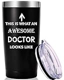 This Is What An Awesome Doctor Looks Like Mug.Doctor,Medical School Graduation Gifts.Appreciation,Birthday,Christmas Gifts for Doctors,MD,Med Tumbler(20oz Black)