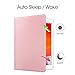 Fintie Rotating Case for iPad 9th Generation (2021) / 8th Generation (2020) / 7th Gen (2019) 10.2 Inch - 360 Degree Rotating Stand Cover with Pencil Holder, Auto Wake Sleep, Rose Gold