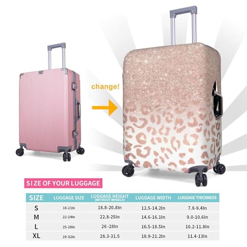 Housse de bagage paillettes or rose blanche L de qualité supérieure
