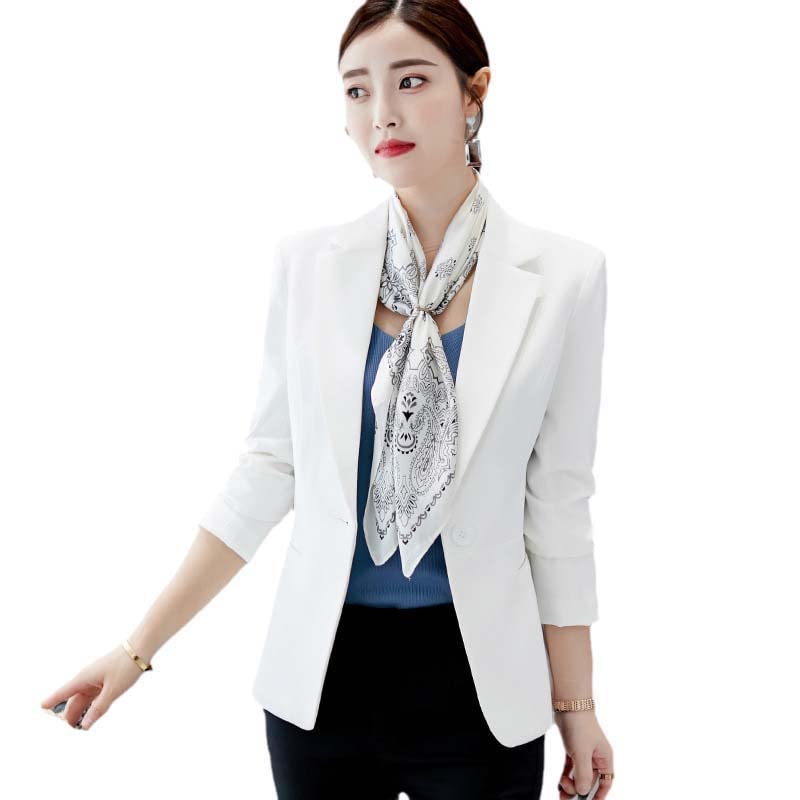 Blazer de travail ajusté blanc taille L pour structurer votre silhouette au bureau
