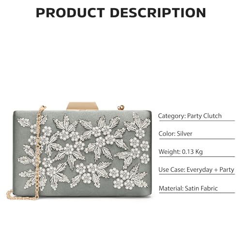 Image of Lavie Signature Women's Ogden Embroyidery Handle Framed Clutch|Ladies Purse |Gift For Women