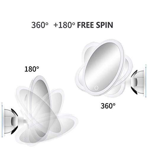 Miroir maquillage mural grossissant pour corriger les détails
