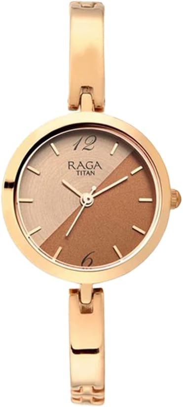 Titan Raga Viva Rose Gold Dial Analog Watch for Women