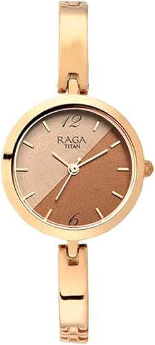 Titan Raga Viva Rose Gold Dial Analog Watch for Women