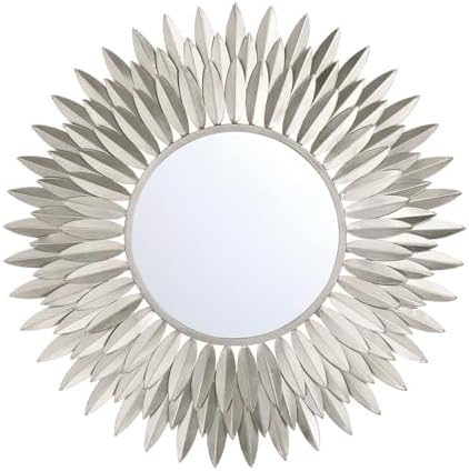 Crystorama Broche Antique Silver 24in Mirror