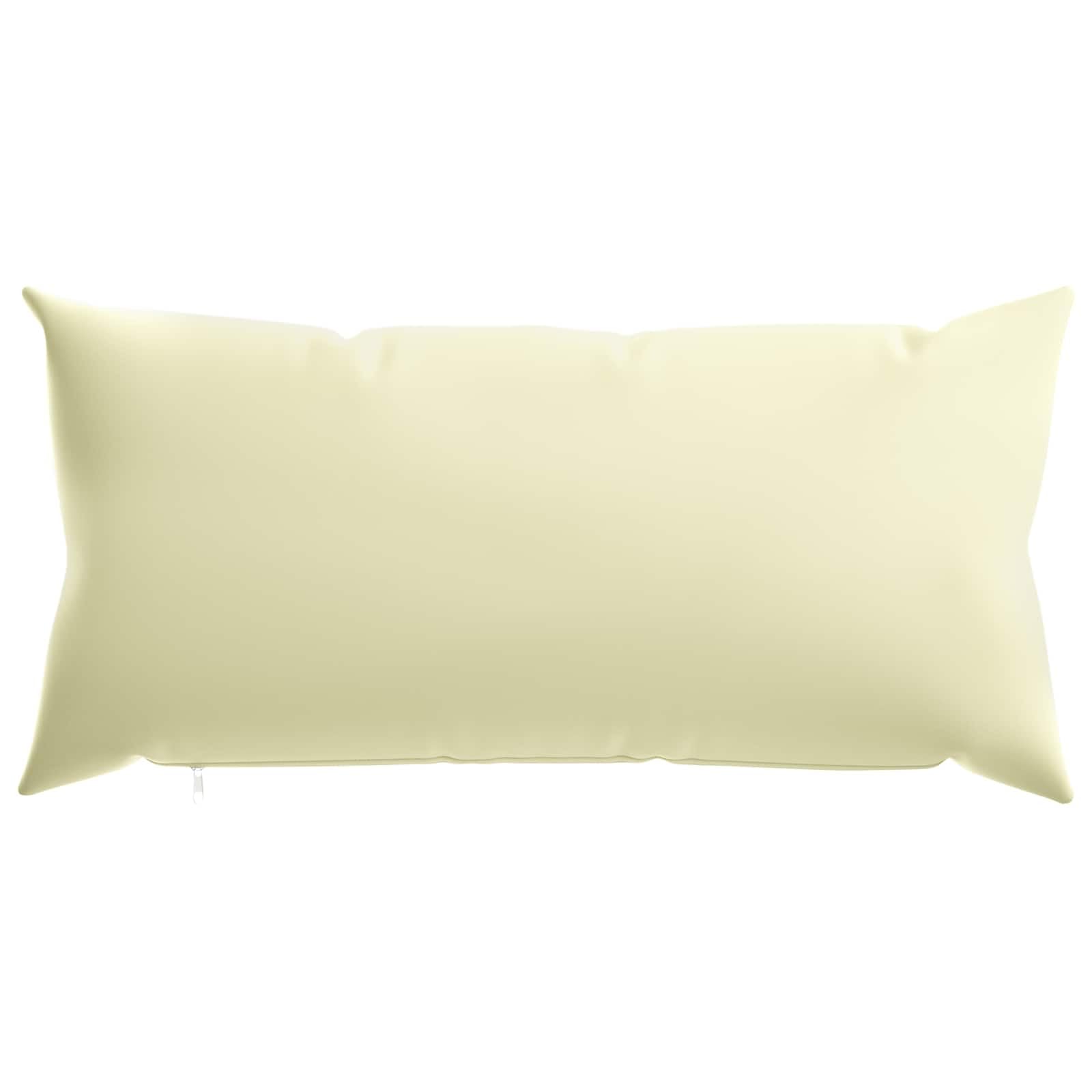 Kissenbezug, 6-teilig, 40 x 80 cm, cremefarben, Polyester, waschbar