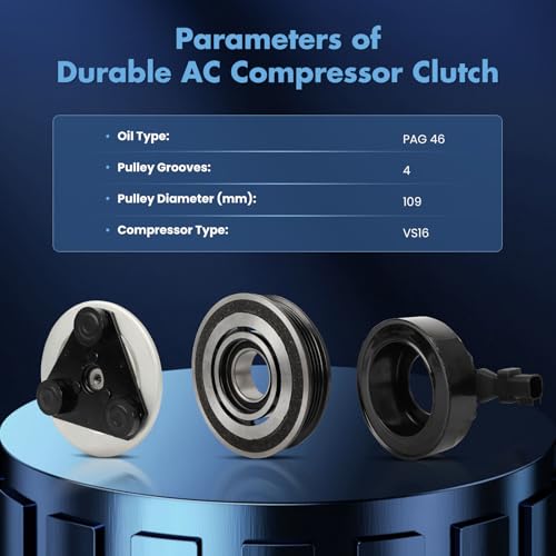 Image of ECCPP AC Compressor Clutch for Ford Escape L4 2.5L 2013-2019