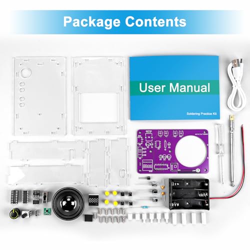 Radio with 2inch Speaker and Acrylic Case, DIY FM Radio Soldering Project, Electronic Soldering Practice Kit for High School STEM Education - Image 3