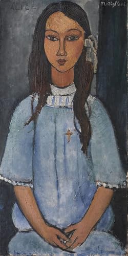 Alice d'Amedeo Modigliani art murale impression moderne et colorée