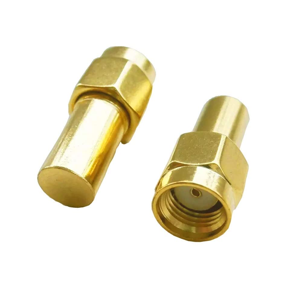 2 Chargeurs Factices RF SMA/RP-SMA Mâle - 1W, 50 Ohm, 3.0 GHz - Connecteurs Coaxiaux En Laiton - 7
