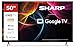 SHARP 50HL4265E - TV LED 4K Ultra HD da 50 pollici, Smart TV con Google TV,...